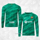 Camiseta Barcelona Portero 2023-2024 Manga Larga Verde