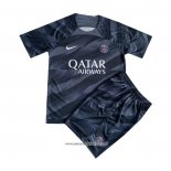 Camiseta Paris Saint-Germain Portero 2023-2024 Nino Negro