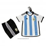 Camiseta 1ª Argentina 3 Estrellas 2022 Nino