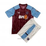 Camiseta 1ª Aston Villa 2023-2024 Nino
