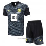 Chandal del Borussia Dortmund 2023-2024 Manga Corta Negro - Pantalon Corto