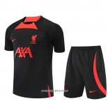 Chandal del Liverpool 2022-2023 Manga Corta Negro - Pantalon Corto