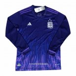 Camiseta 2ª Argentina 3 Estrellas 2022 Manga Larga