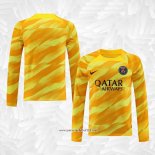 Camiseta Paris Saint-Germain Portero 2023-2024 Manga Larga Amarillo