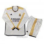 Camiseta 1ª Real Madrid 2023-2024 Nino Manga Larga