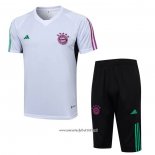 Chandal del Bayern Munich 2023-2024 Manga Corta Blanco - Pantalon Corto