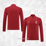 Chaqueta del AC Milan 2023-2024 Rojo Oscuro