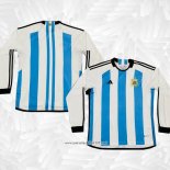 Camiseta 1ª Argentina 3 Estrellas 2022 Manga Larga